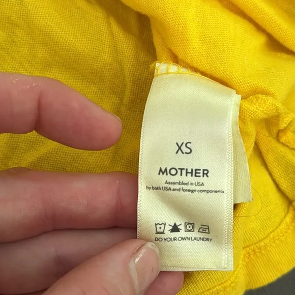 MOTHER Yellow 'Ciao Baby!' Tee - Picture 3 of 5